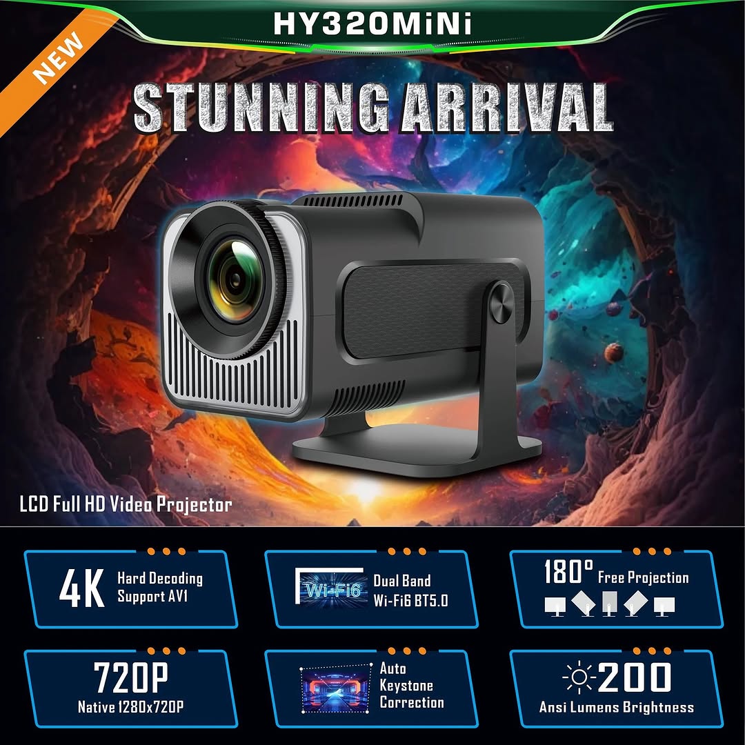 🔥 *4K HY-320 super vision LED projector*🔥